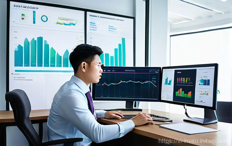 PP 대출 투자 성공 사례 인터뷰 - **Prompt:** A young, focused Vietnamese professional, dressed in smart casual business attire, sits ...