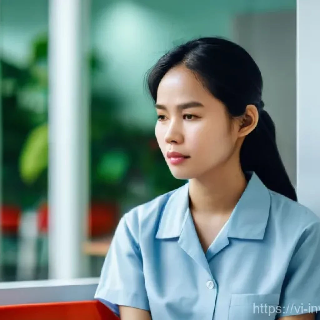 PP 대출의 기본 개념과 장점 - **Prompt:** A young Vietnamese woman in her late 20s, sitting in a clean, brightly lit hospital wait...